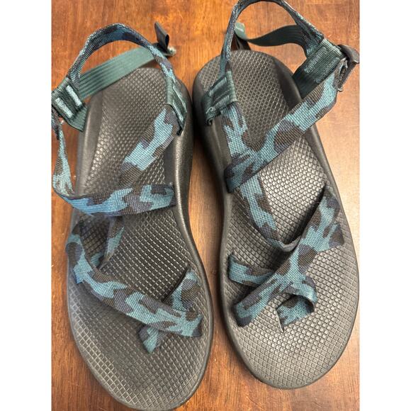 Chaco Z/2 men\'s blue and black hiking sandals size 12 main image 6